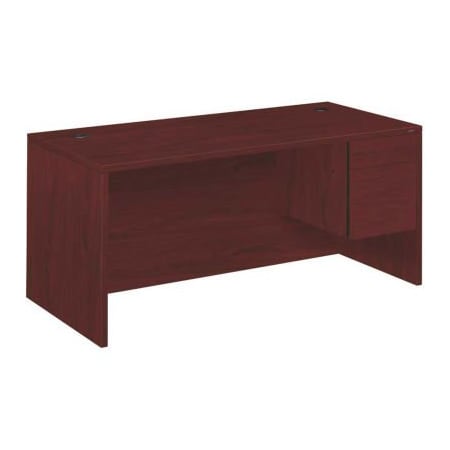 Hon HON Wood Desk - Single Right Pedestal - 66" - Mahogany - 10500 Series HON10583RNN